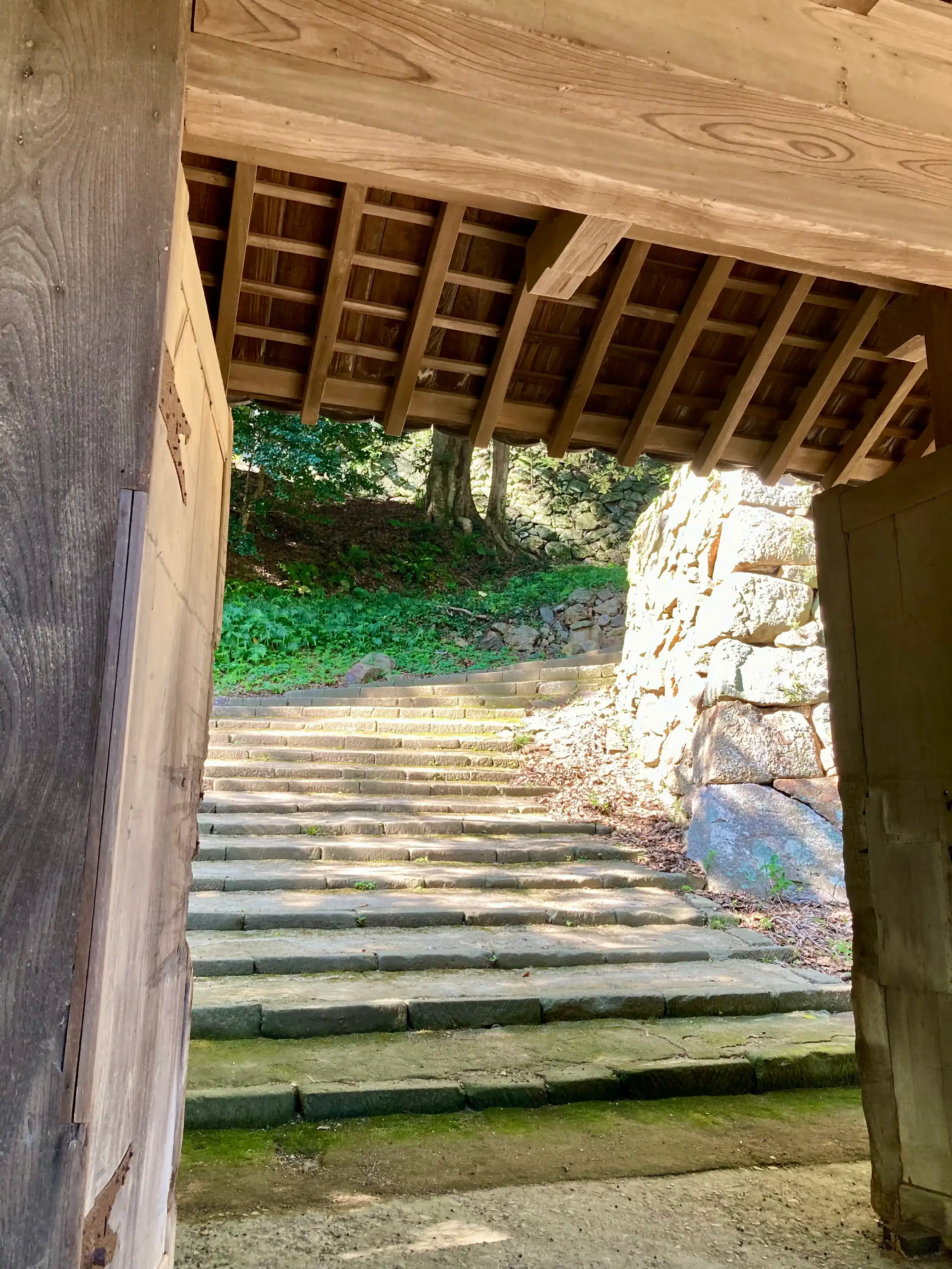 浜田城跡から日本海を望む風景