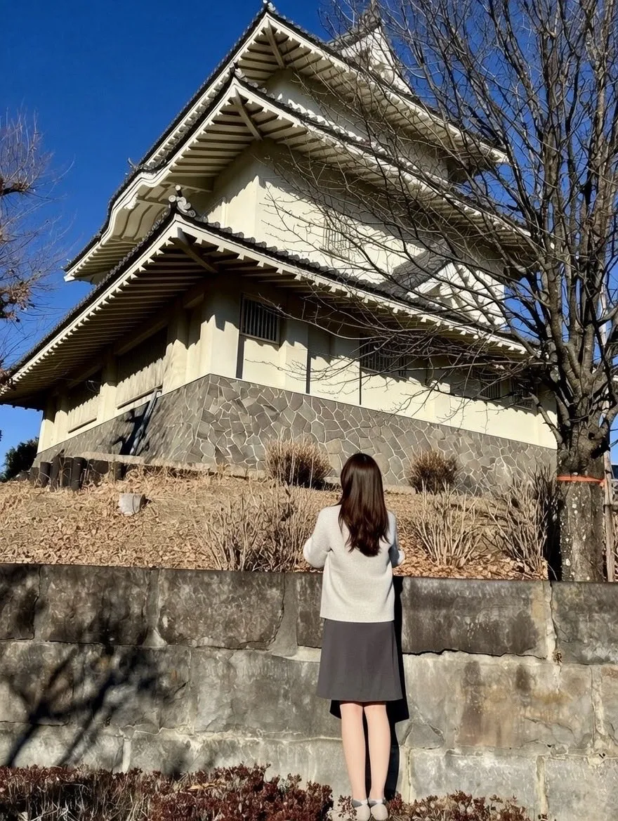 騎西城 天守（展示室）若い女性